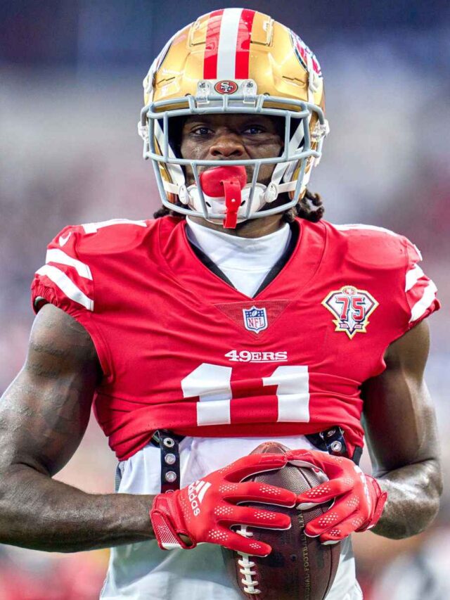 John Lynch is silent on trade rumors involving WR Brandon Aiyuk.